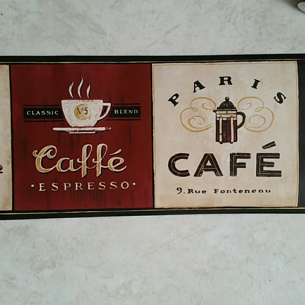 Wallpaper Border Café Coffee Bar